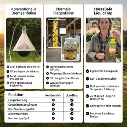 HorseSafe LiquidTrap – Schluss mit Fliegenstress auf deinem Hof