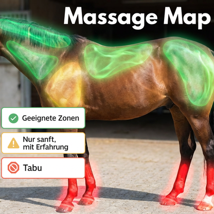 Magic 8 Pferdemassage Gun für Rücken-, Nacken- & Hüftmassagen