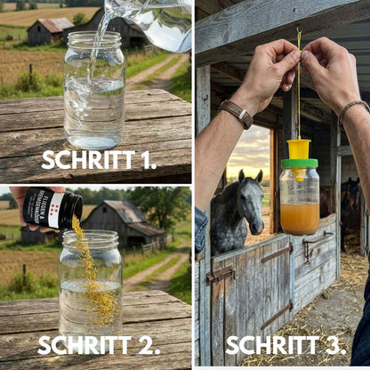 HorseSafe LiquidTrap – Schluss mit Fliegenstress auf deinem Hof