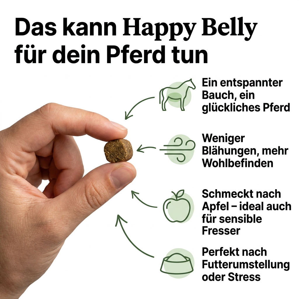 Happy Belly Leckerlis — Wohlfühlbauch fürs Pferd