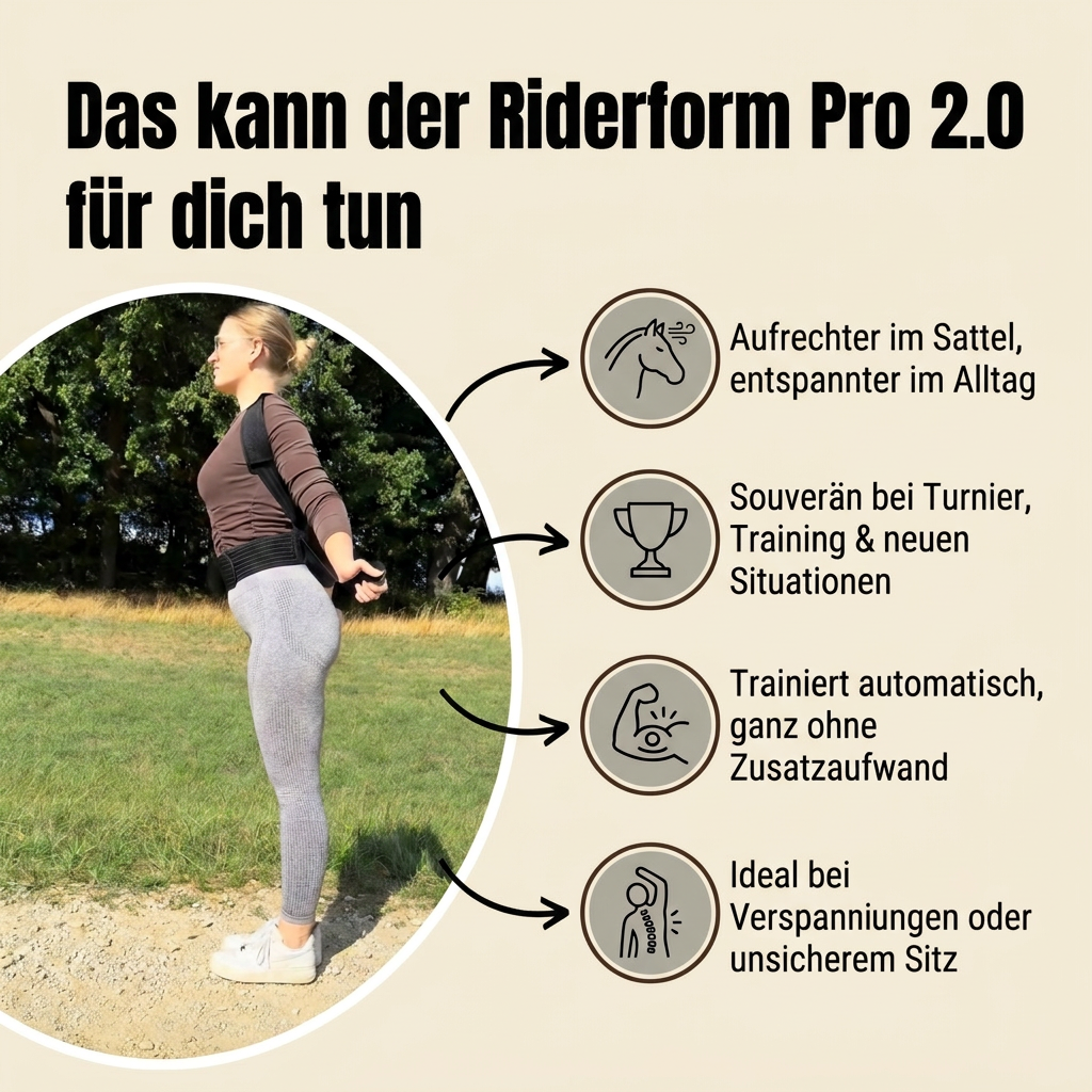 Riderform pro - for the perfect posture on the horse