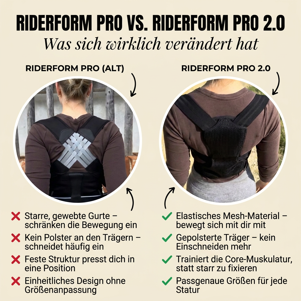 Riderform pro - for the perfect posture on the horse