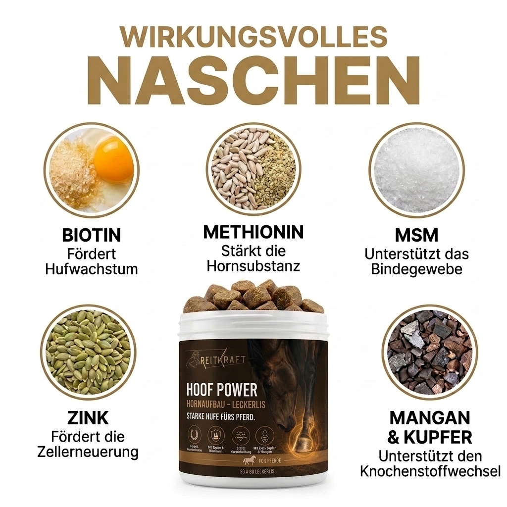Hoof Power Leckerlis — Starke Hufe fürs Pferd