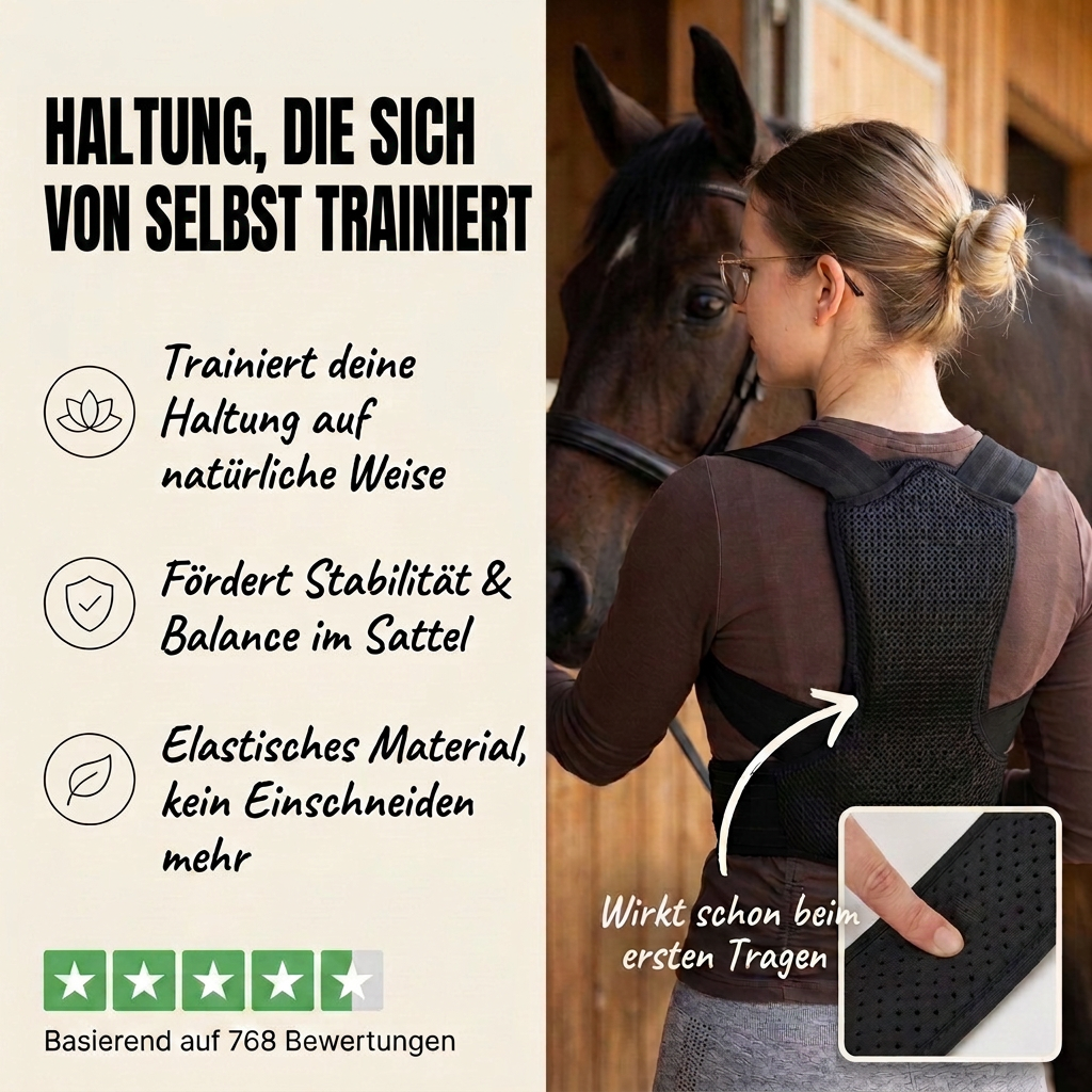 Riderform pro - for the perfect posture on the horse
